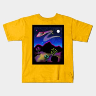 UFO Desert Party Kids T-Shirt